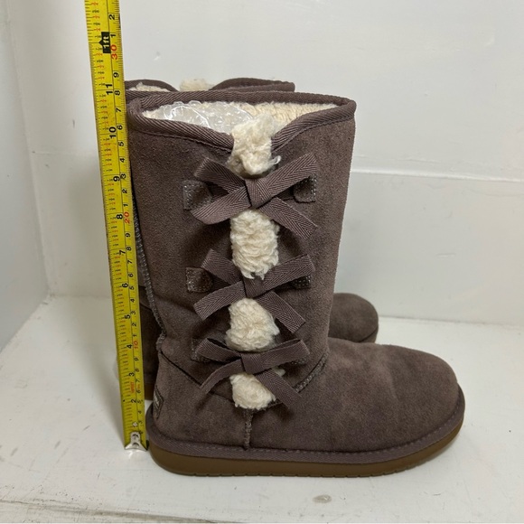 Koolaburra By Ugg Victoria Tall 1020171 Brown Suede Shoes Boot Women Size 5 - Picture 9 of 11